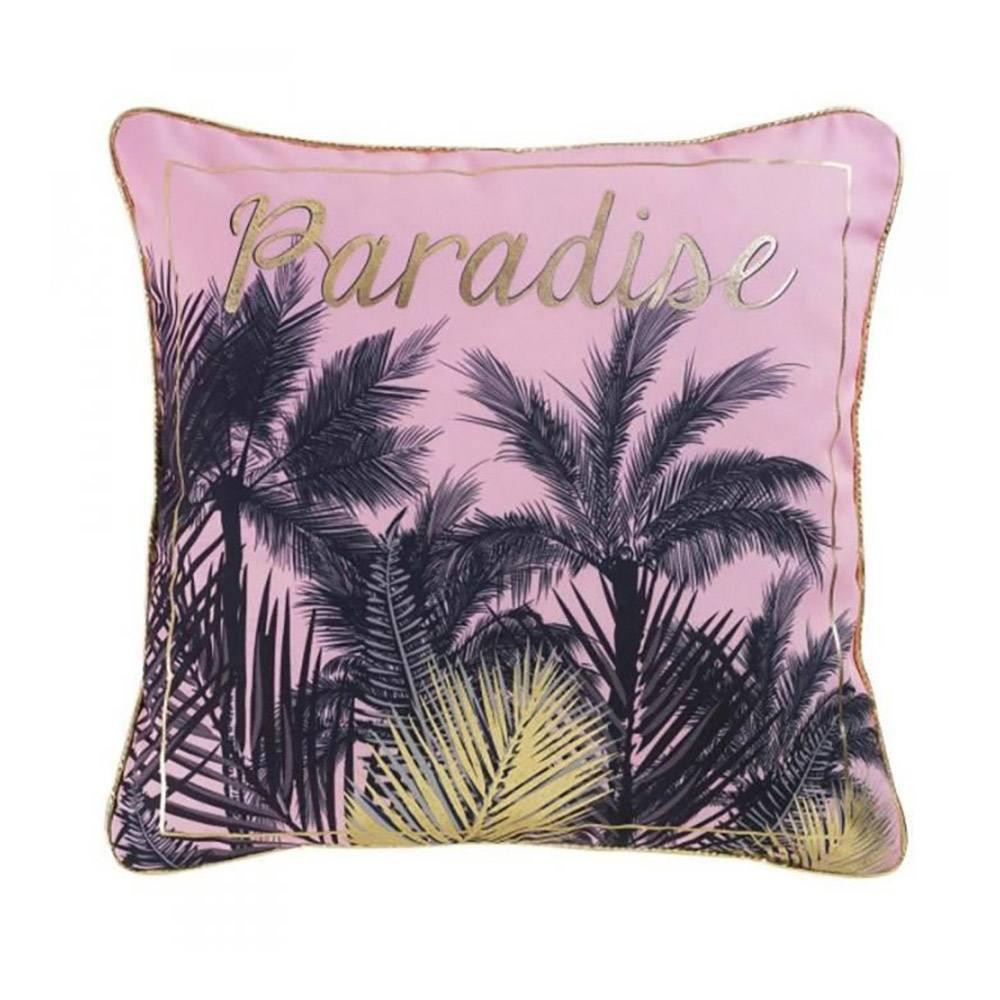 coussin passepoil 45x45 cm or pur paradise (GiFi-IDH-6COUSSORPP45X082761X)
