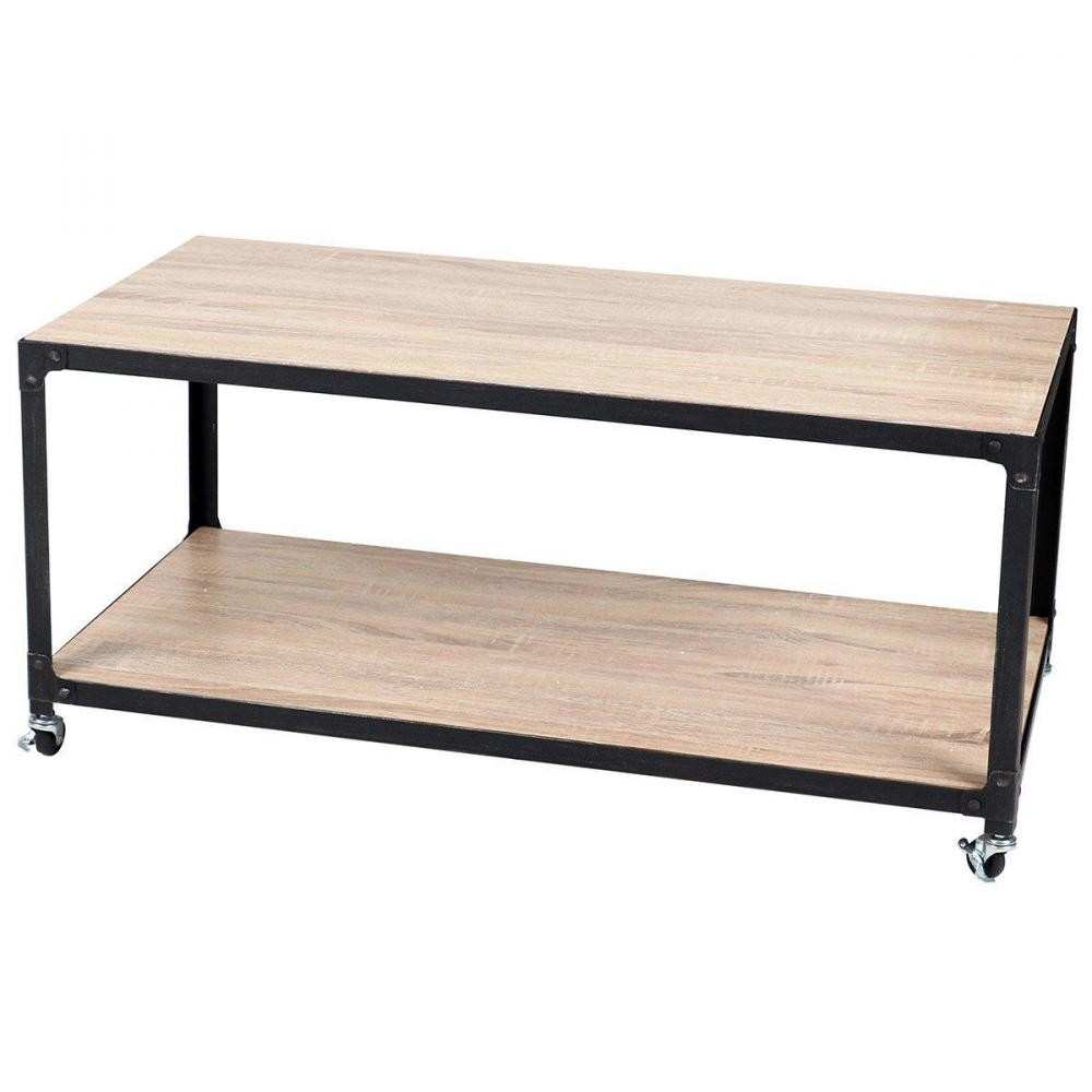 table basse avec roulettes factory (GiFi-IDH-4TAB/BASSE/FACT/151082)