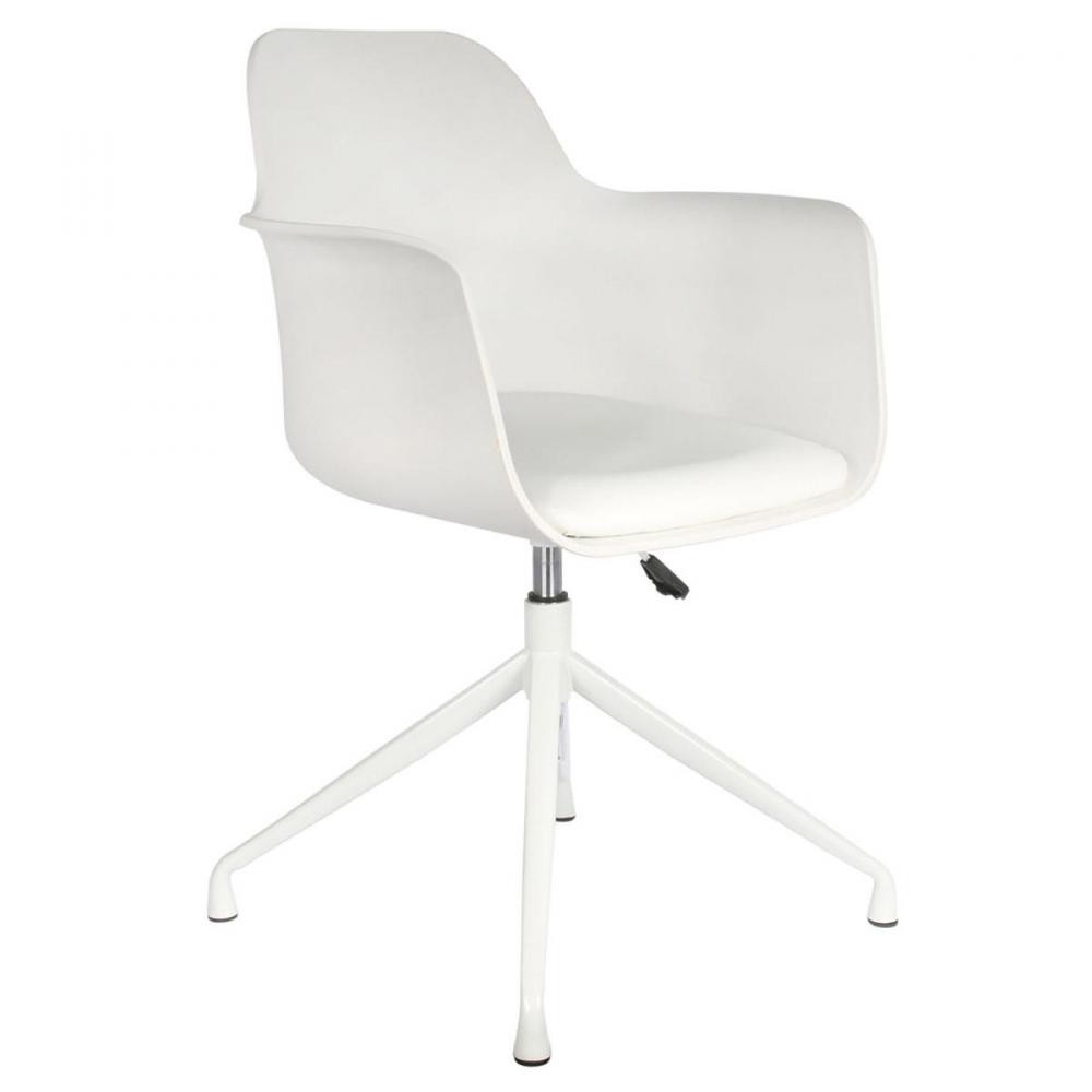 fauteuil pivotant chicago blanc (GiFi-IDH-4FAUT/CHICAGO/BL/HD6599)