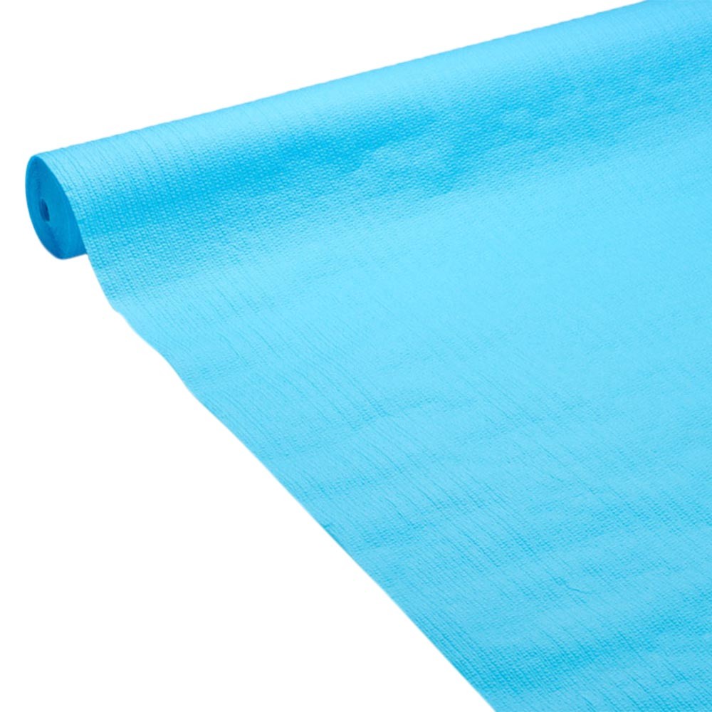 nappe gauffrée bleu clair en papier 20 m (GiFi-238655X)