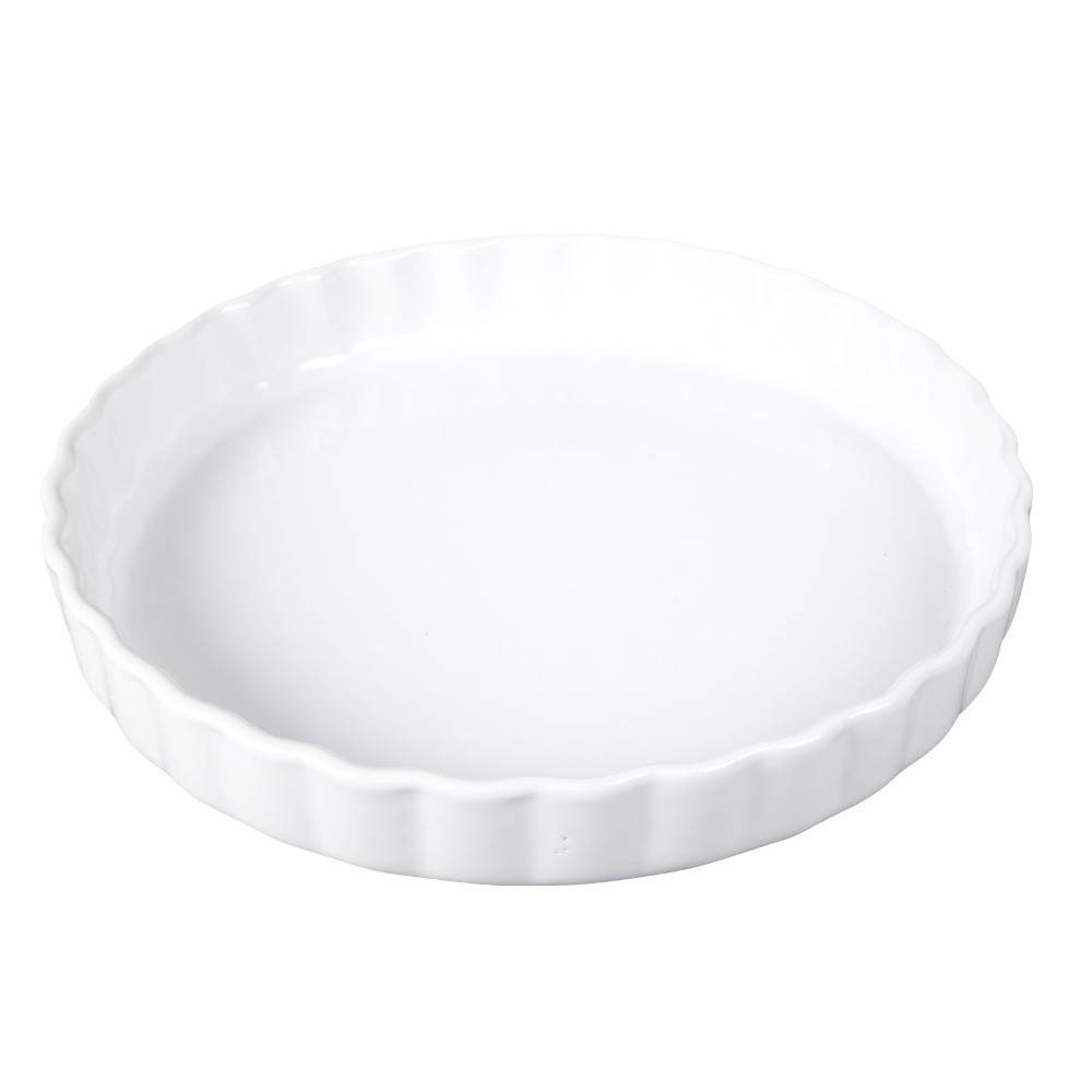 moule à tarte en céramique blanc (GiFi-258361X)