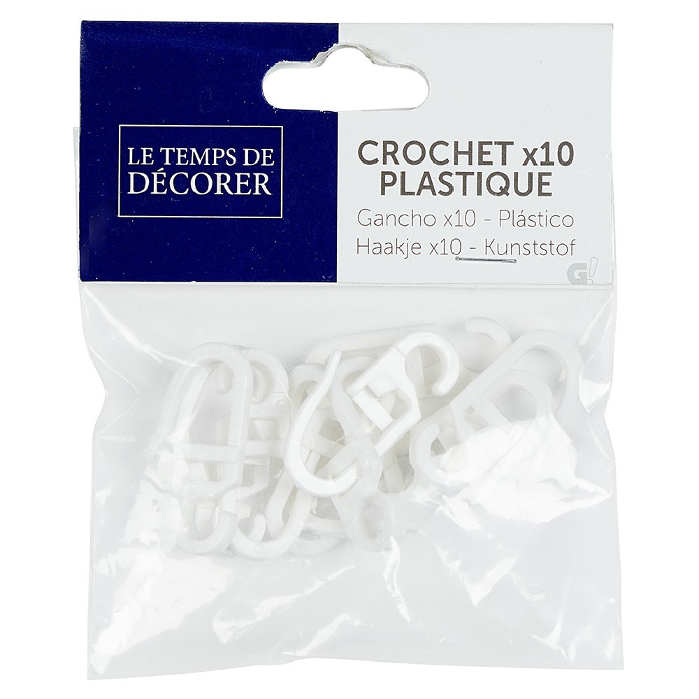 crochet x10 blanc (GiFi-319860X)