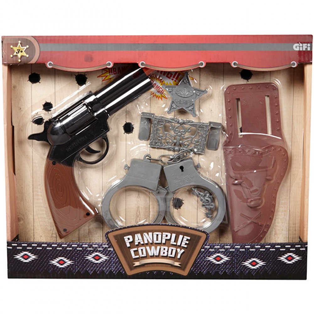 panoplie cowboy ou police x7 (GiFi-331320X)