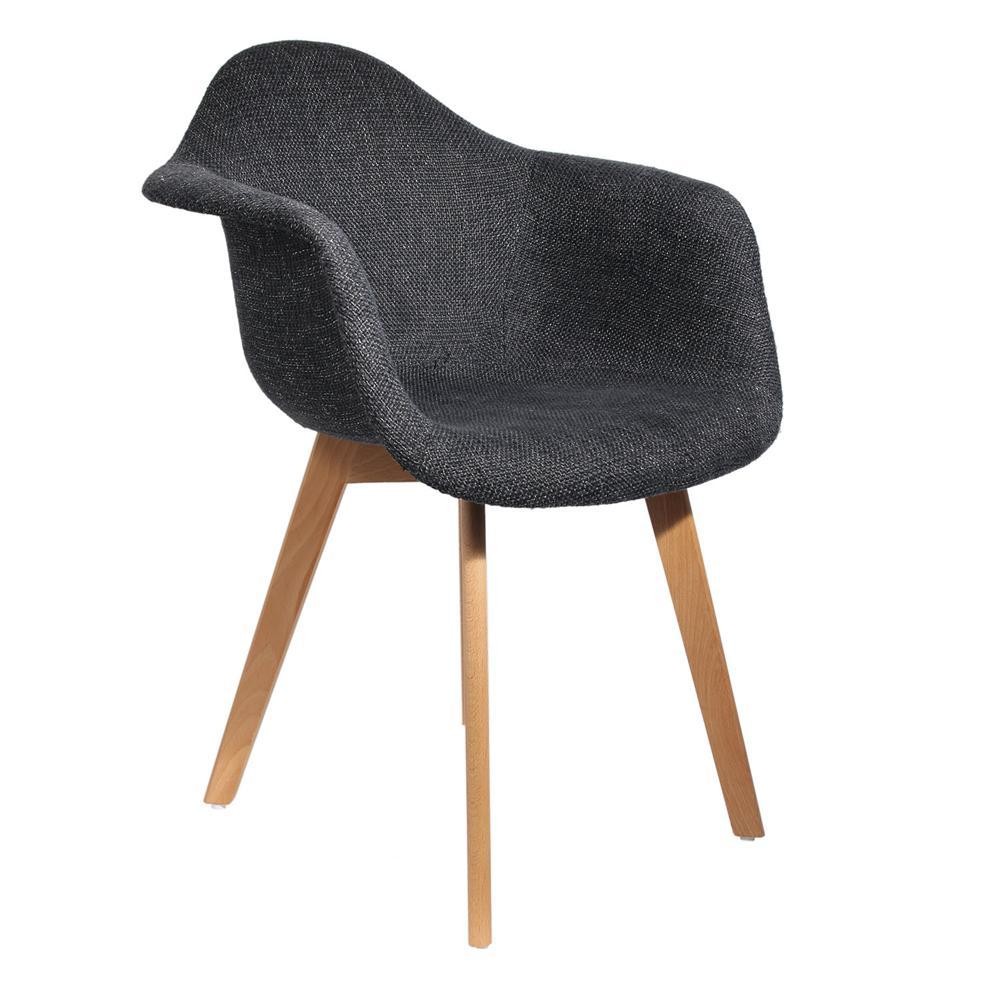 fauteuil scandinave grosse maille noir (GiFi-IDH-4FAUT/HD6136/NOIR)