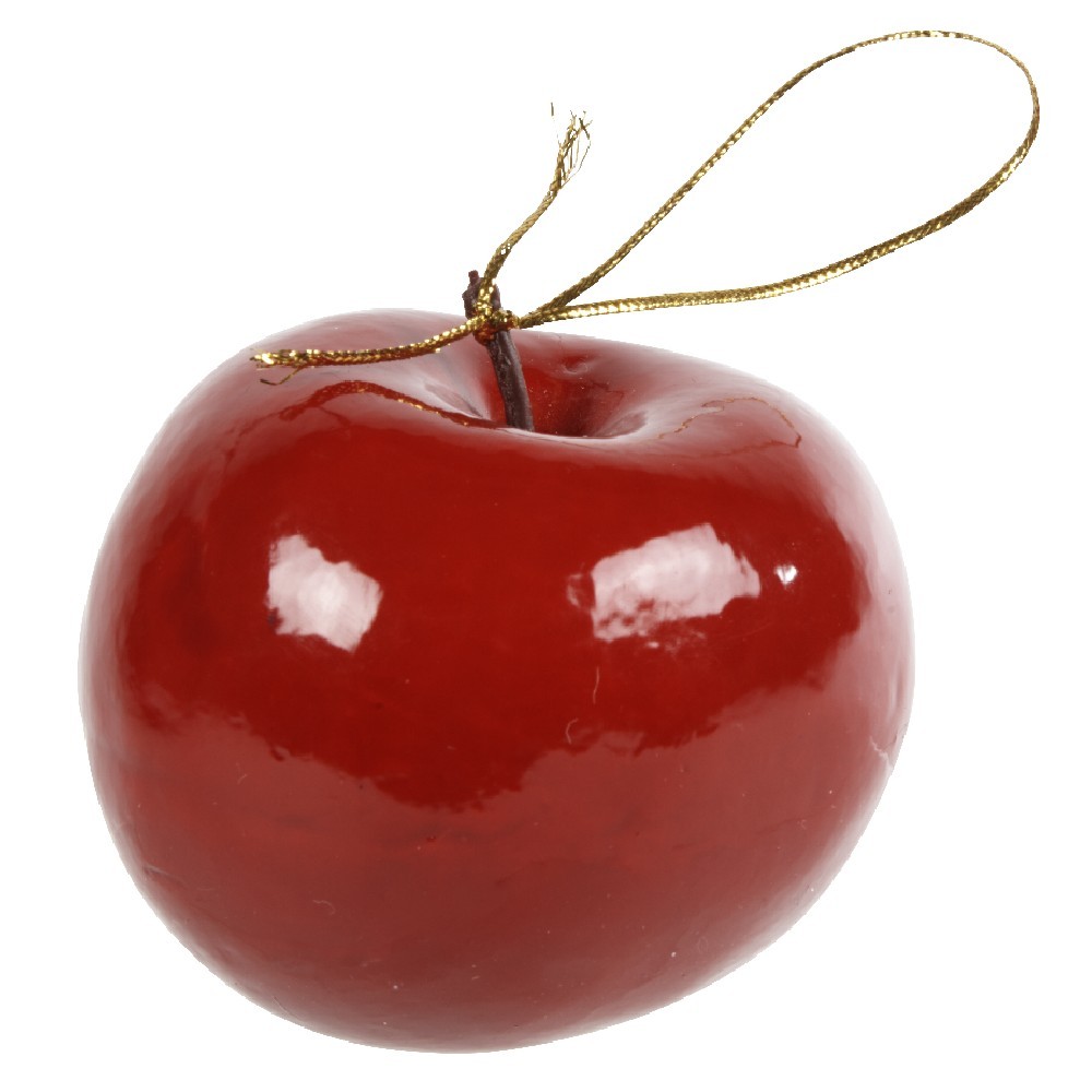 pomme rouge à suspendre déco noël (GiFi-350920X)
