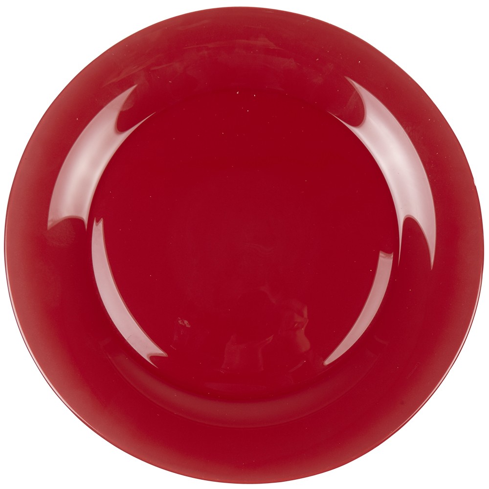 assiette plate ronde luminarc rouge zana (GiFi-355882X)