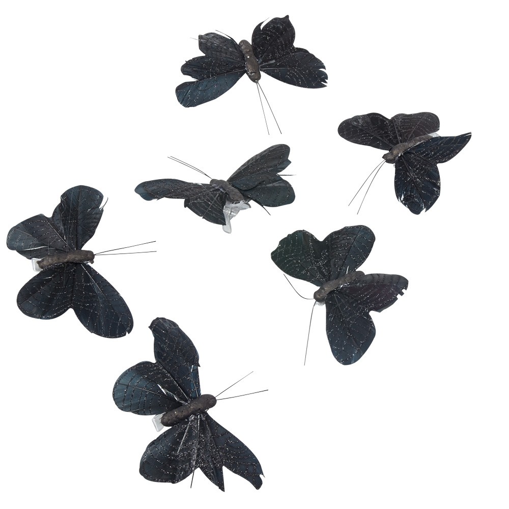 papillon noir x6 (GiFi-357932X)