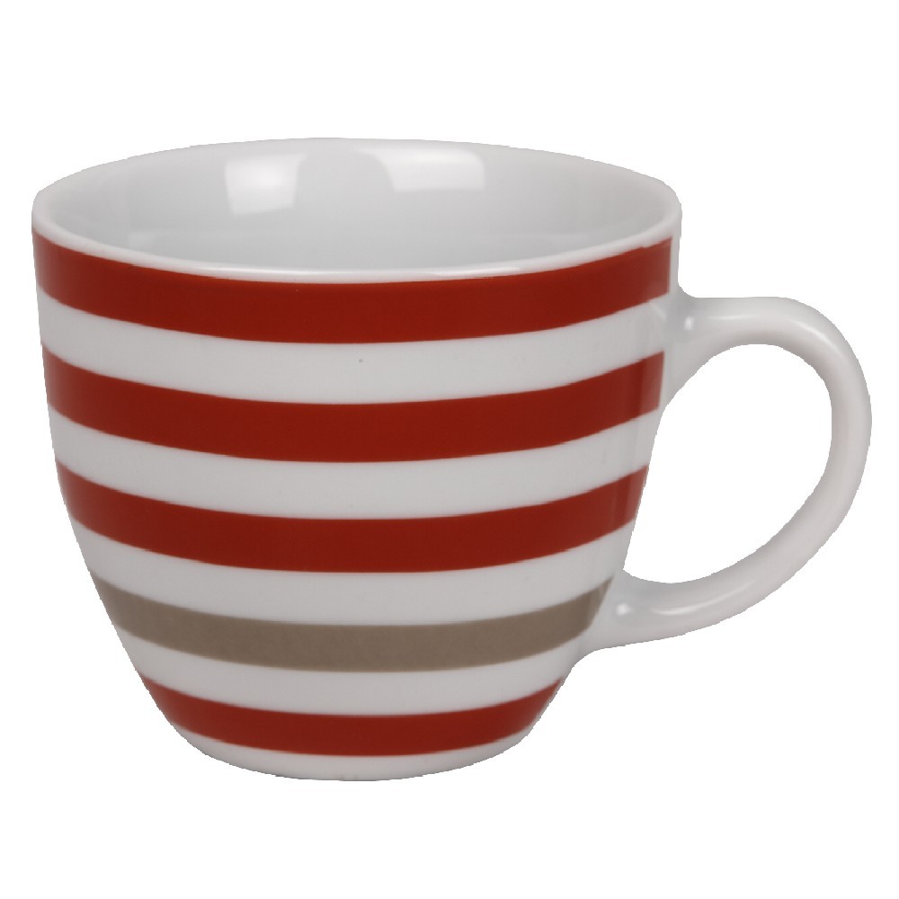 tasse à café blanche à rayures (GiFi-364294X)