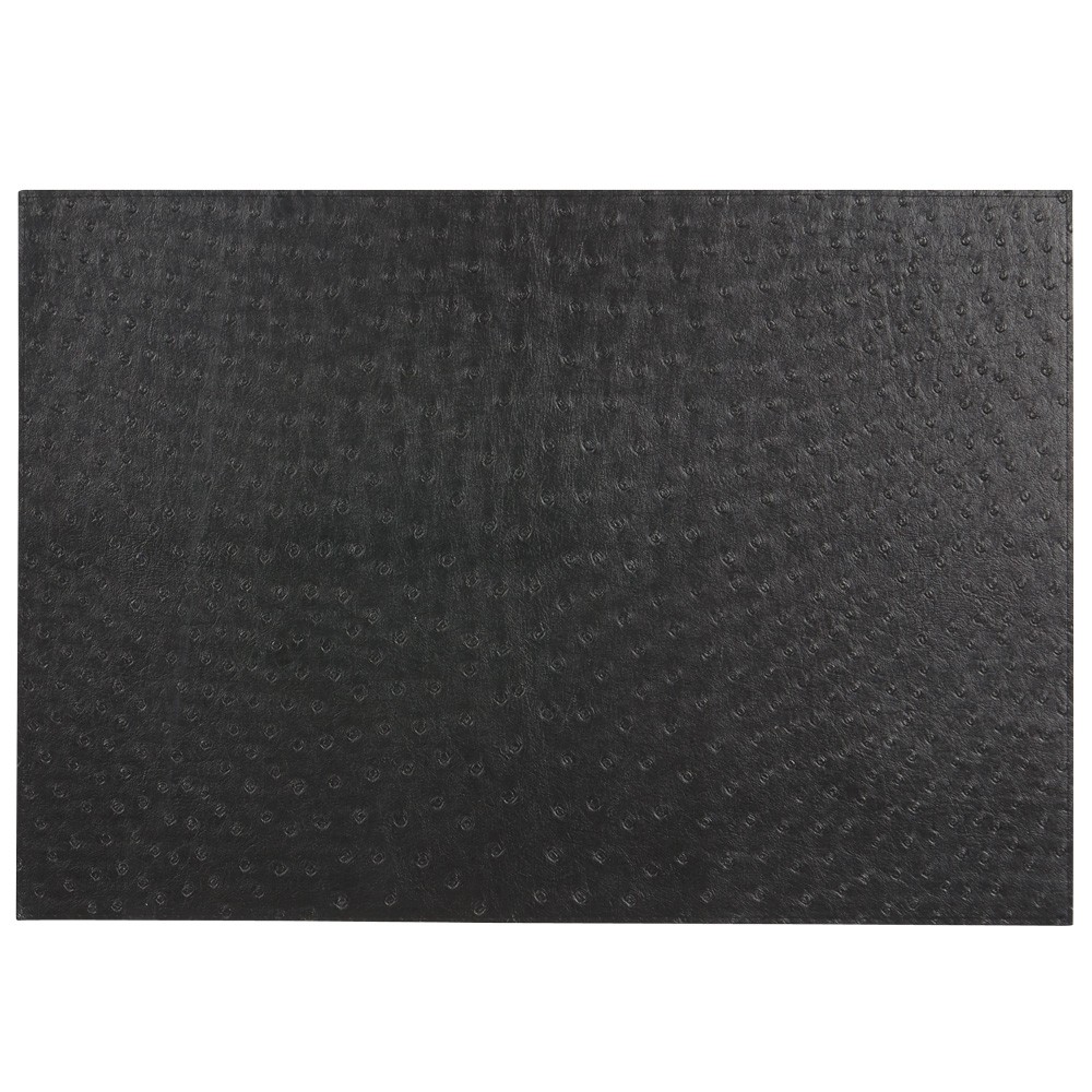 set de table rectangulaire souple noir (GiFi-365730X)