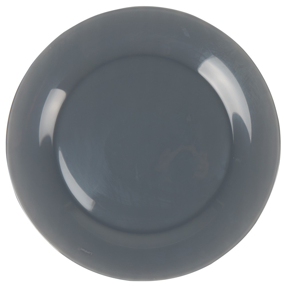 assiette plate ronde luminarc grise zana (GiFi-371255X)