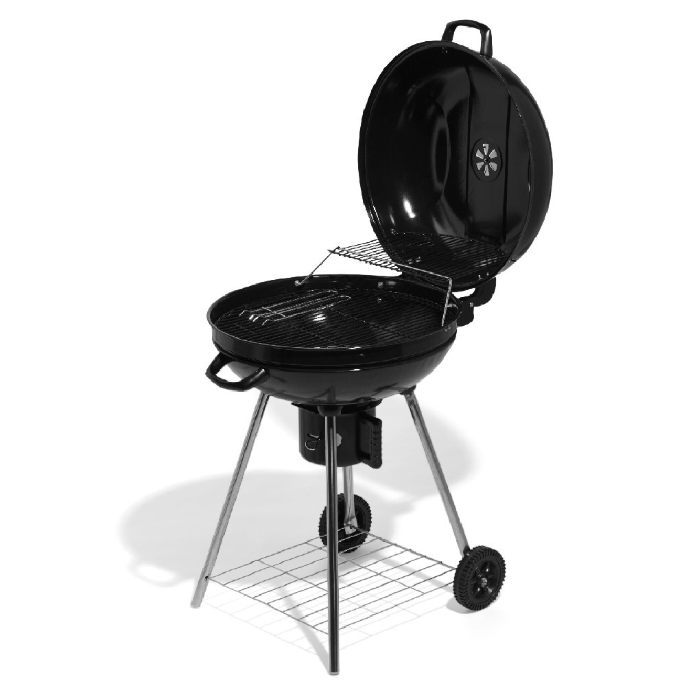 barbecue à charbon à roulettes fisher (GiFi-372949X)