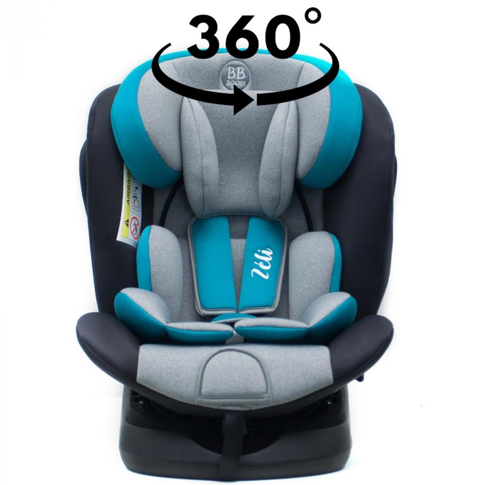 zeli siège-auto 360° isofix 0-36 kg groupe 0+/1/2/3 bleu sans canopy (GiFi-MON-623_1369)