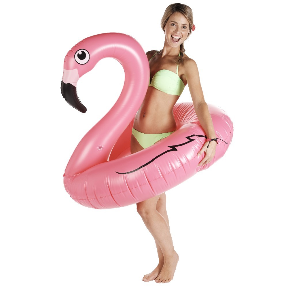 bouée gonflable flamant rose (GiFi-376441X)