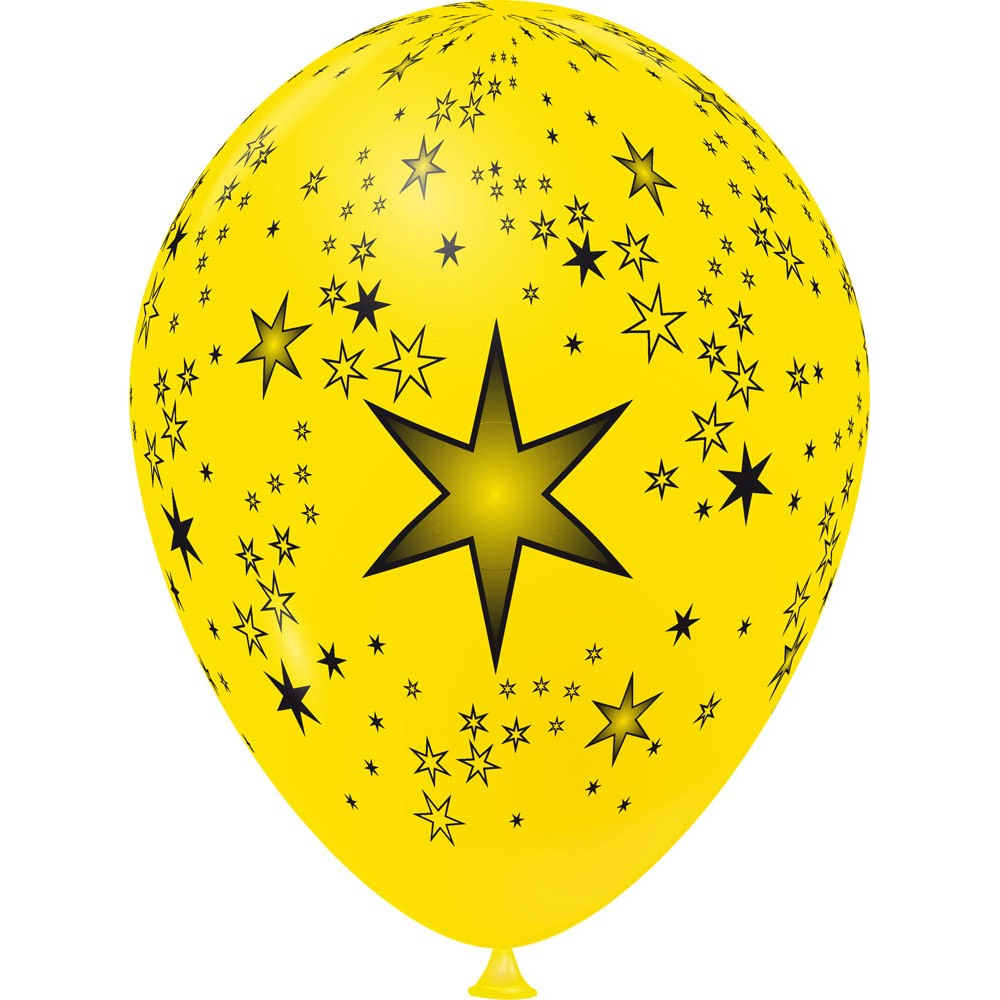 ballon de baudruche design étoiles x8 (GiFi-392351X)