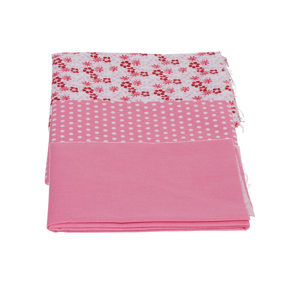 coupon de tissu 46x55 cm en coton rose (GiFi-403994X)