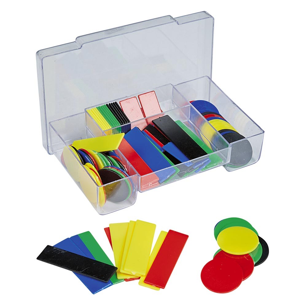 jetons en plastique multicolore x100 (GiFi-404475X)