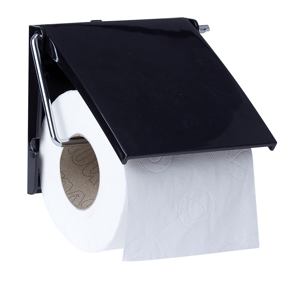 dérouleur papier toilettes noir (GiFi-407045X)