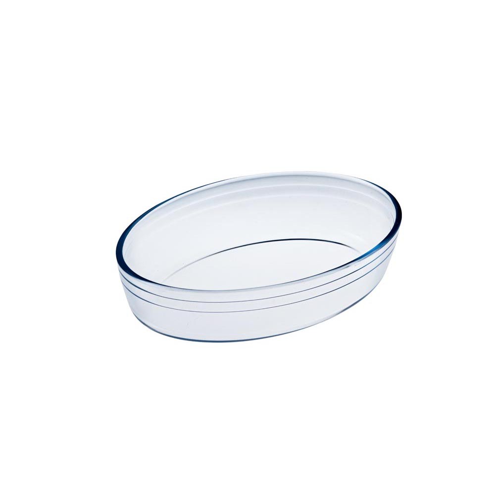 plat à four ovale verre transparent (GiFi-408333X)