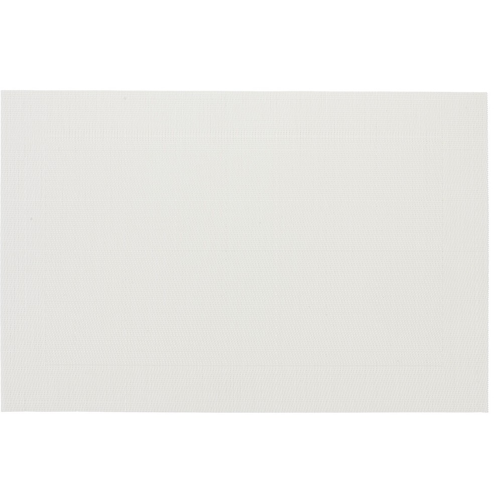 set de table rectangulaire pvc blanc (GiFi-411428X)