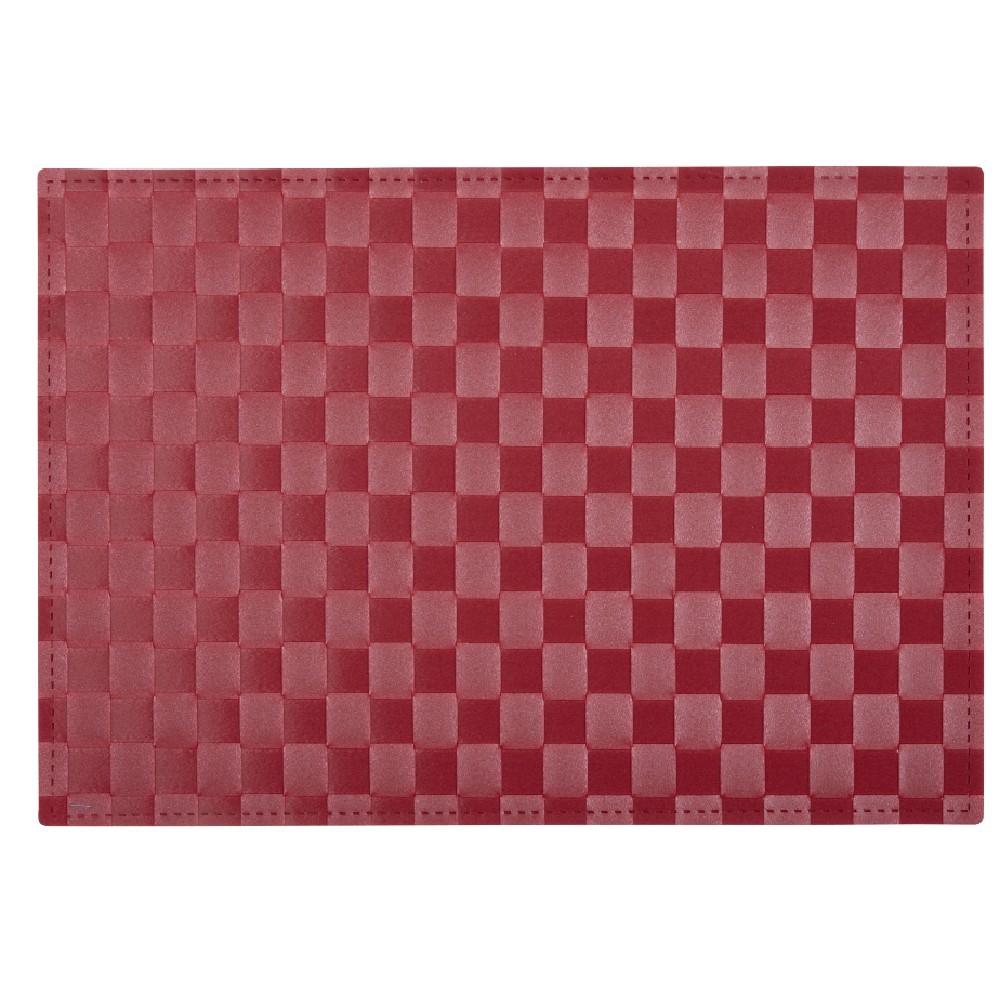 set de table rectangle tressé rouge (GiFi-411517X)