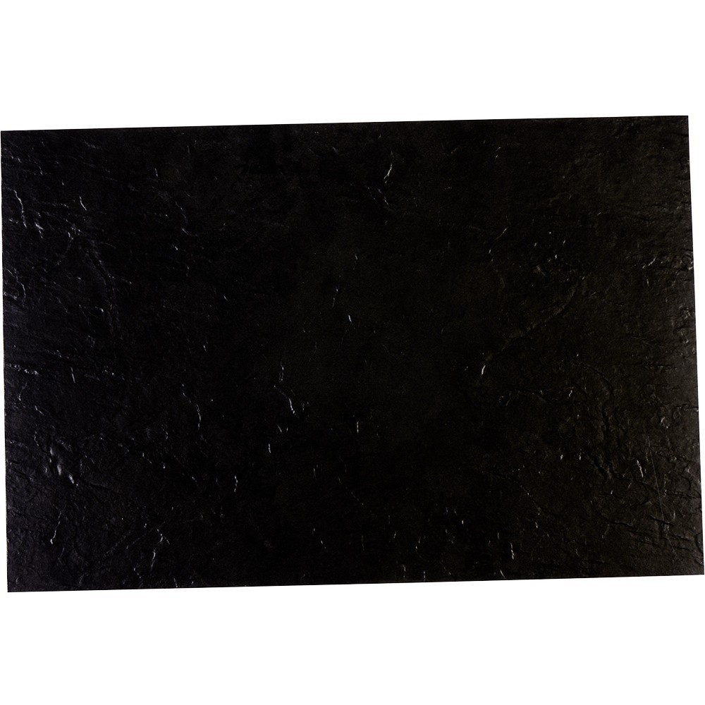 set de table rectangulaire plastique noir effet ardoise (GiFi-411600X)