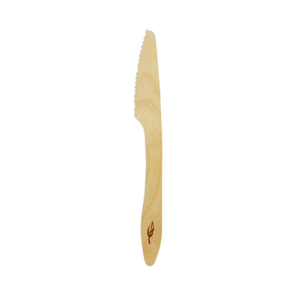 couteau biodégradable en bois x20 (GiFi-426551X)