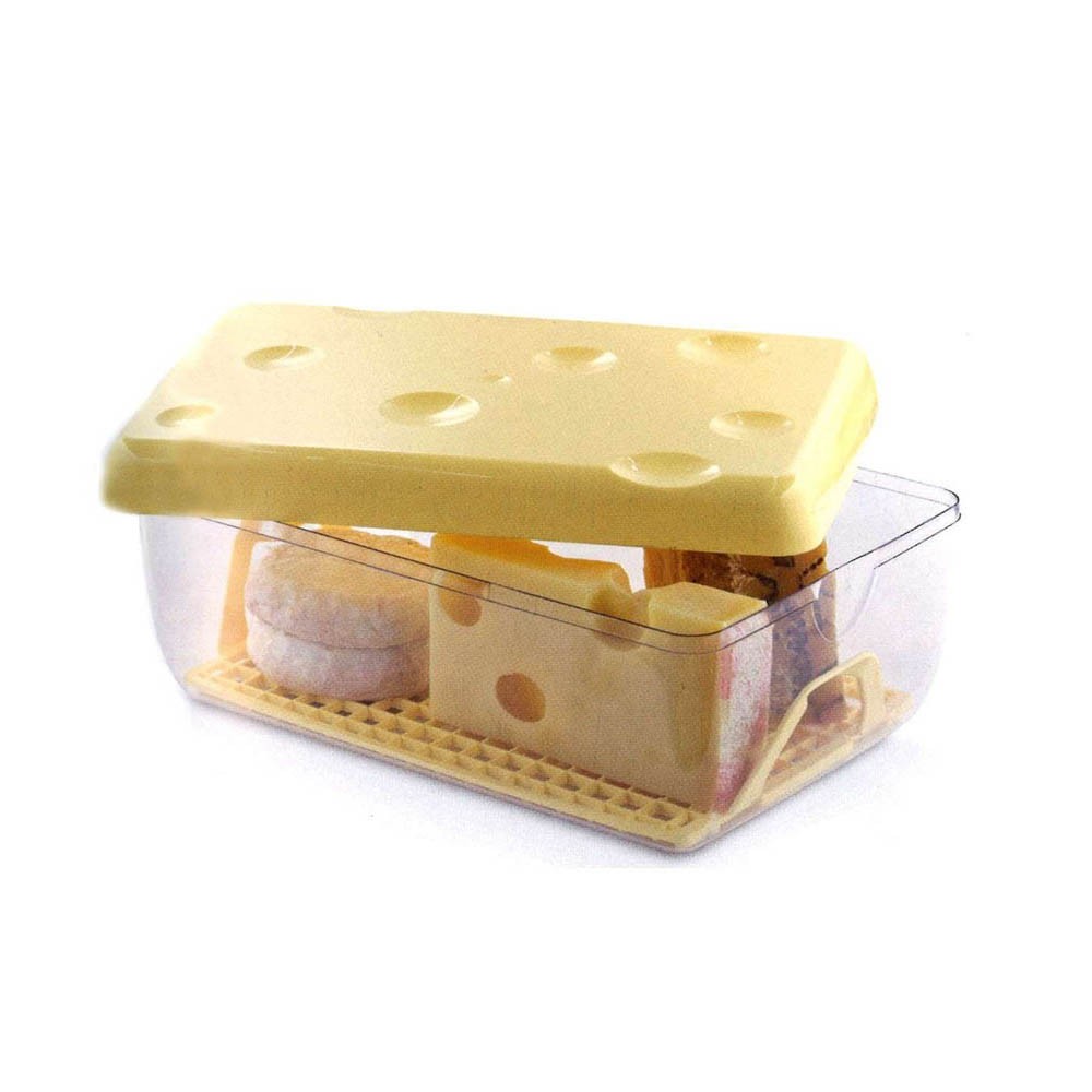 boîte à fromage avec couvercle transparente et jaune 3 l (GiFi-435697X)