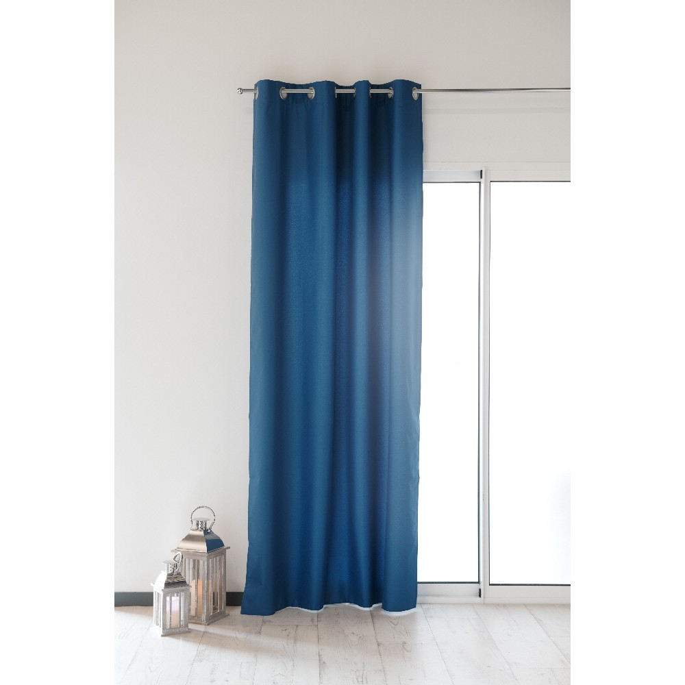 rideau thermique à œillets bleu (GiFi-443695X)