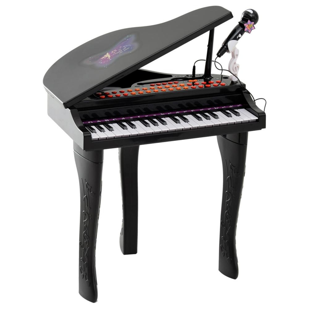 piano à queue électronique 37 touches multifonctions avec micro haut parleur noir (GiFi-AOS-390-003V01BK)