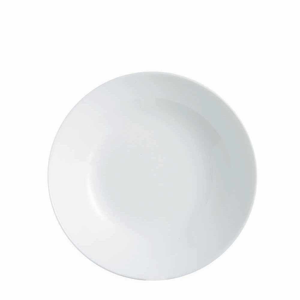 assiette creuse ronde luminarc blanche (GiFi-477719X)