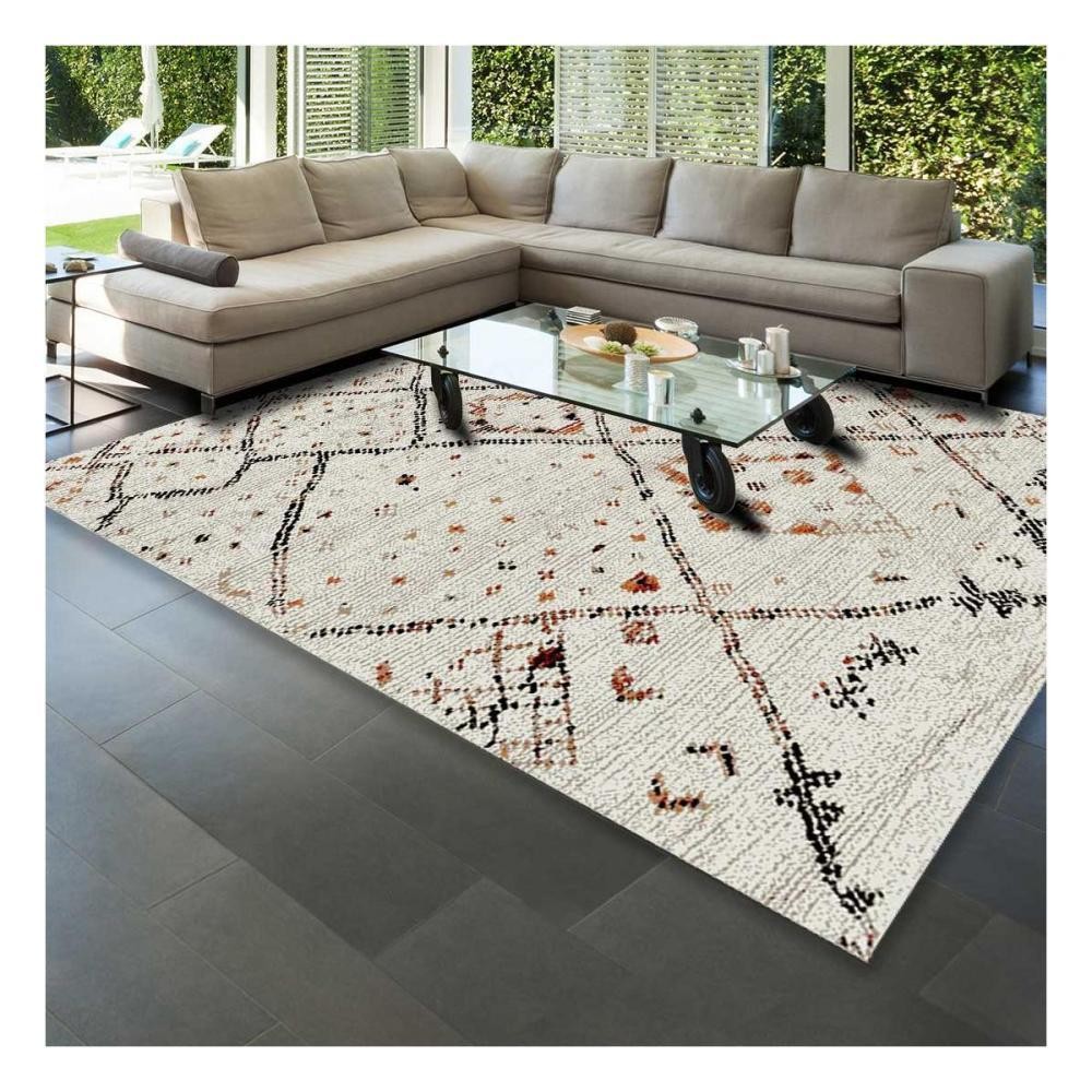 tapis berbère morocco style polypropylène frisée - 80x150 cm (GiFi-UNA-TAPIS002607-80x150)