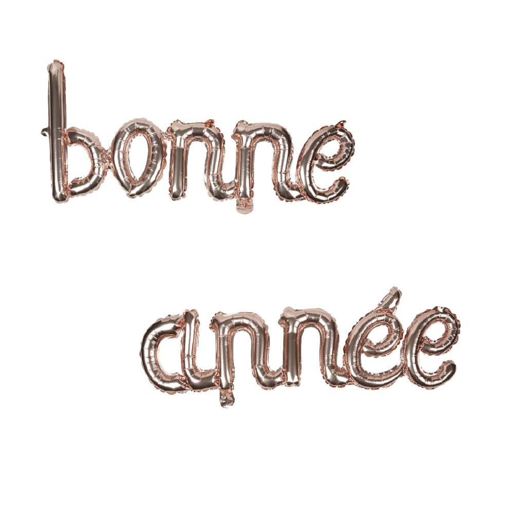 ballon gonflable bonne annÉe rose gold (GiFi-497540X)