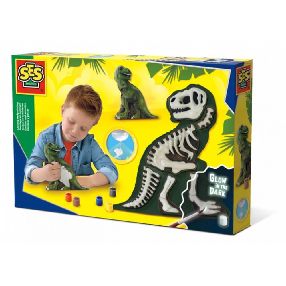 moulage et peinture : t-rex avec squelette (GiFi-AVE-AVDJ-338138)