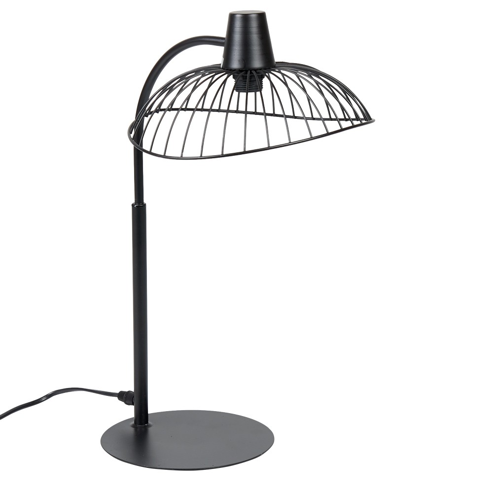 lampe métal abat-jour design filaire noir (GiFi-502806X)