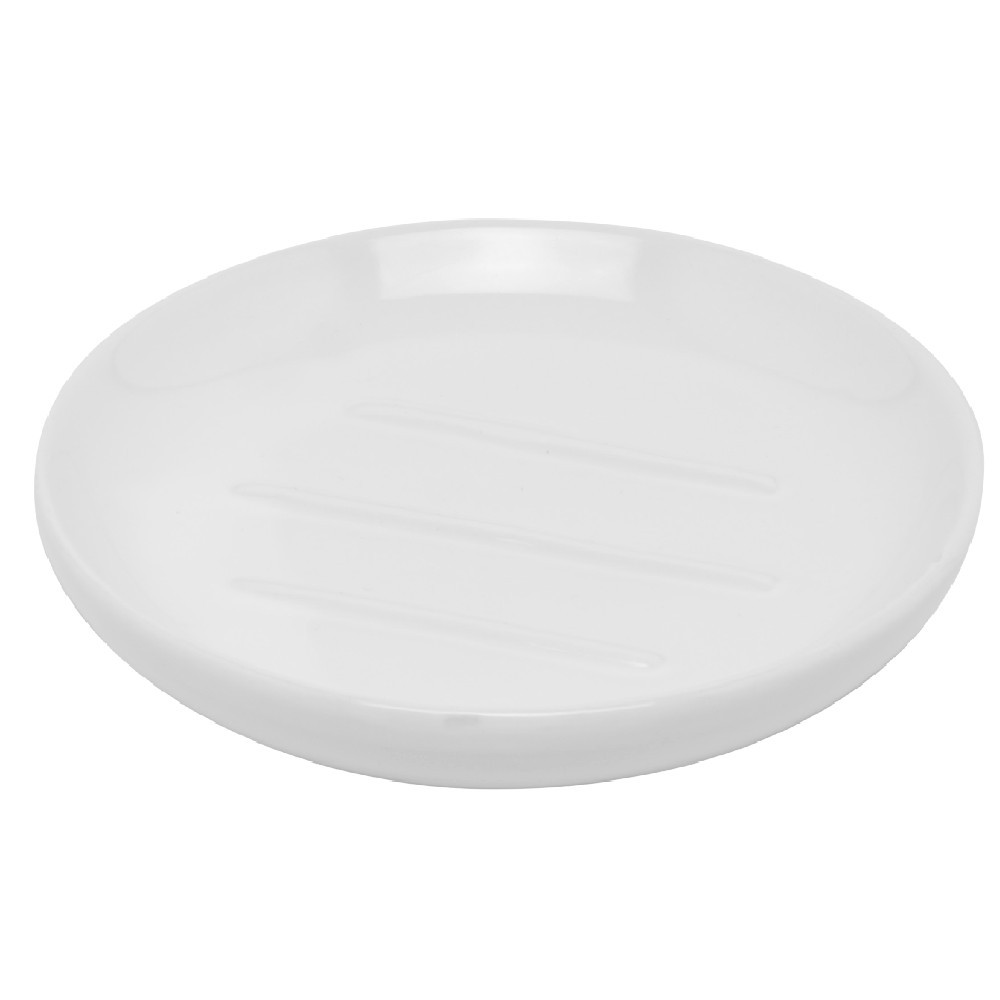 porte-savon céramique uni blanc (GiFi-503116X)