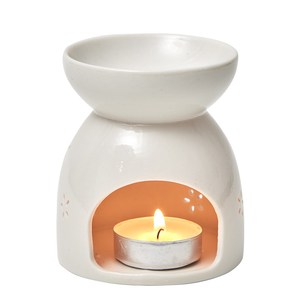 brûle parfum céramique blanc (GiFi-510767X)