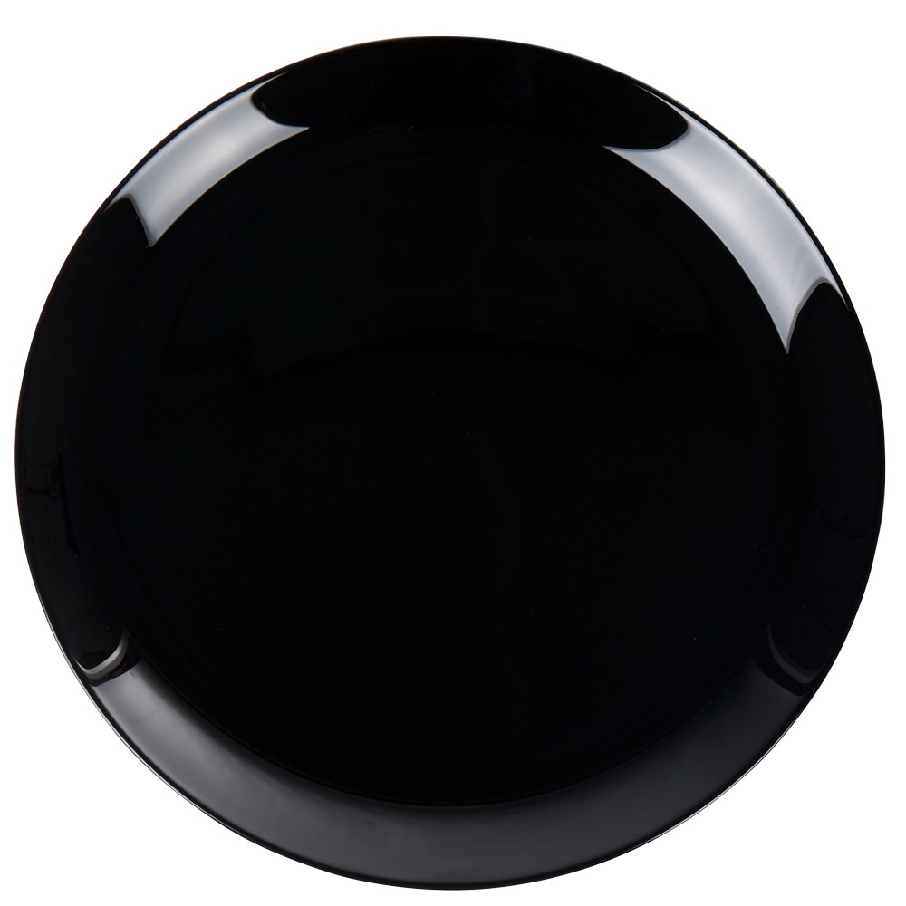 assiette plate ronde luminarc unie noire diwali (GiFi-514928X)
