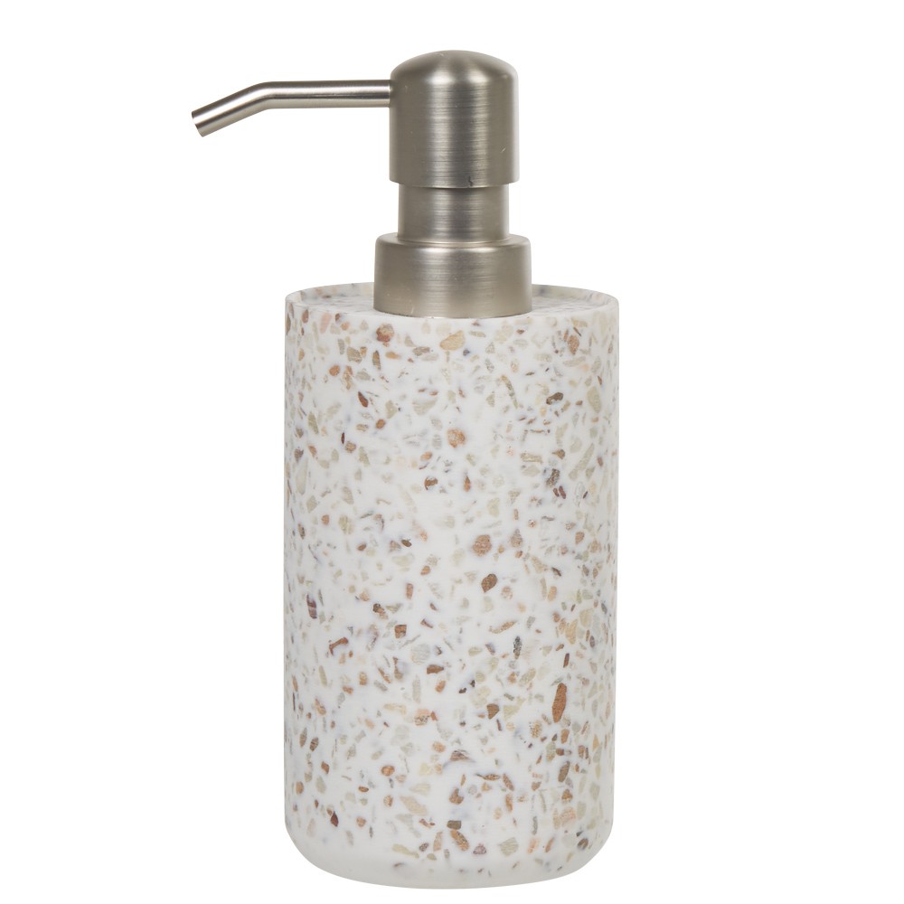 distributeur de savon terrazzo résine effet granit beige (GiFi-514982X)