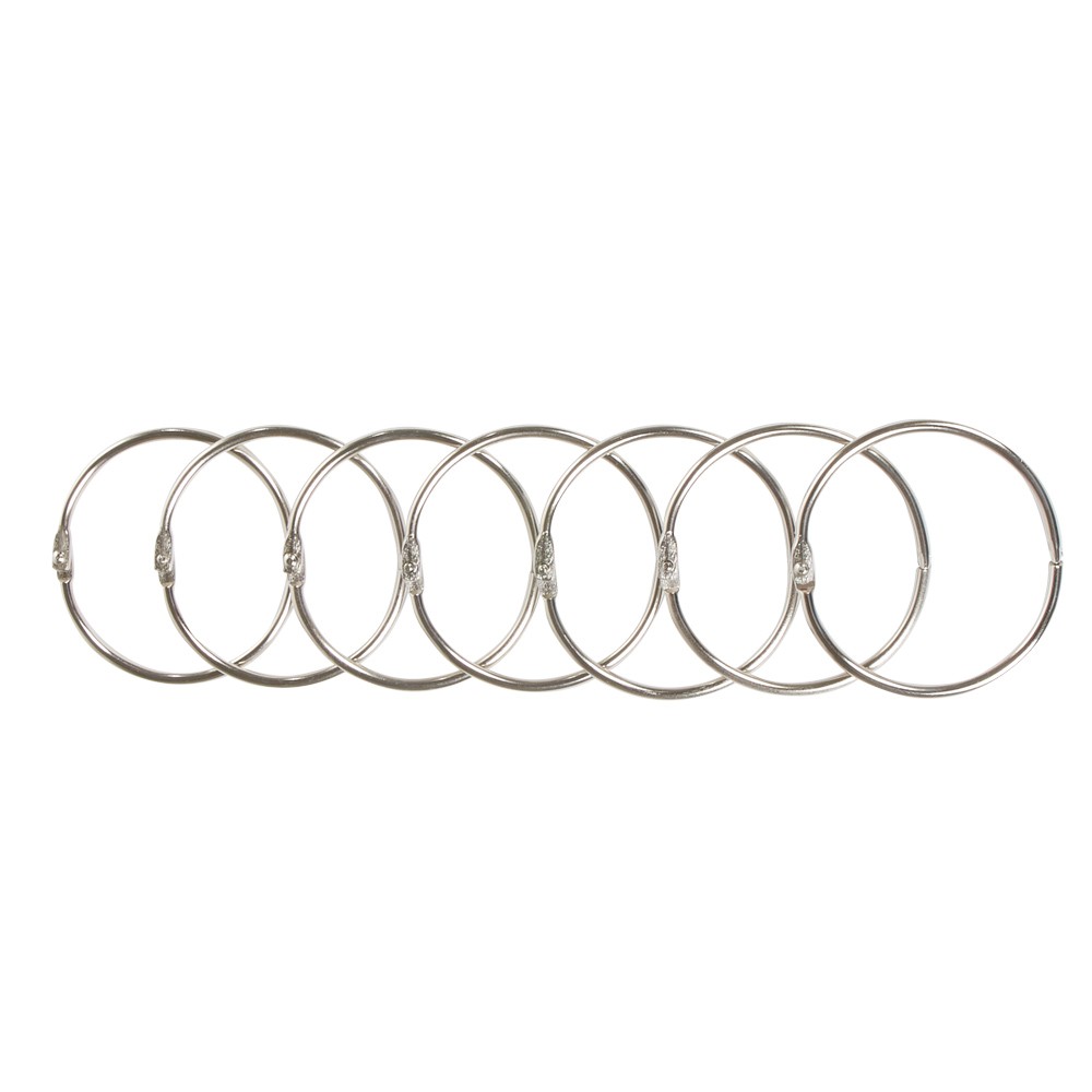 anneau rideau de douche rond en métal x12 (GiFi-515607X)