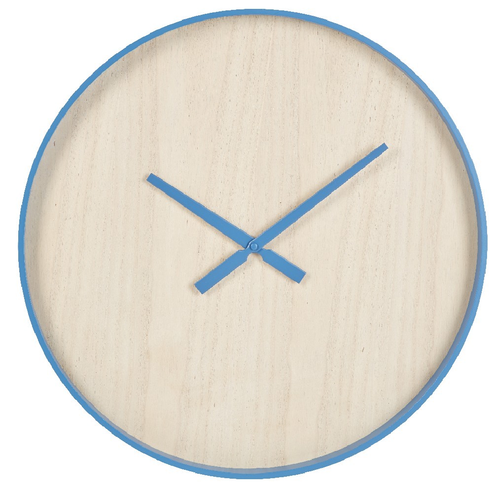 horloge santi naturelle et bleu canard (GiFi-526553X)
