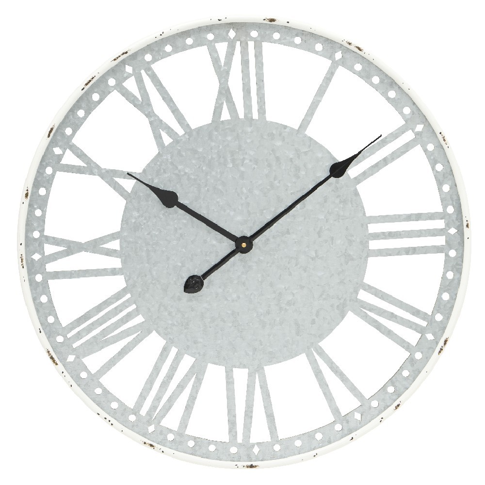horloge ava zinc et miroir (GiFi-526973X)