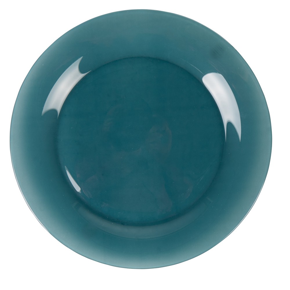 assiette plate ronde luminarc unie bleu foncé zana (GiFi-527391X)