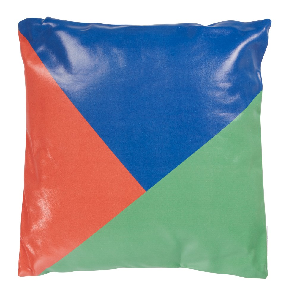 coussin carré tricolore bleu vert rouge (GiFi-530212X)