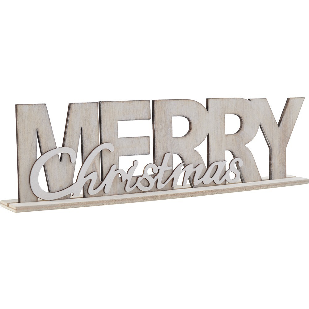 décoration lettres merry christmas à poser (GiFi-531116X)