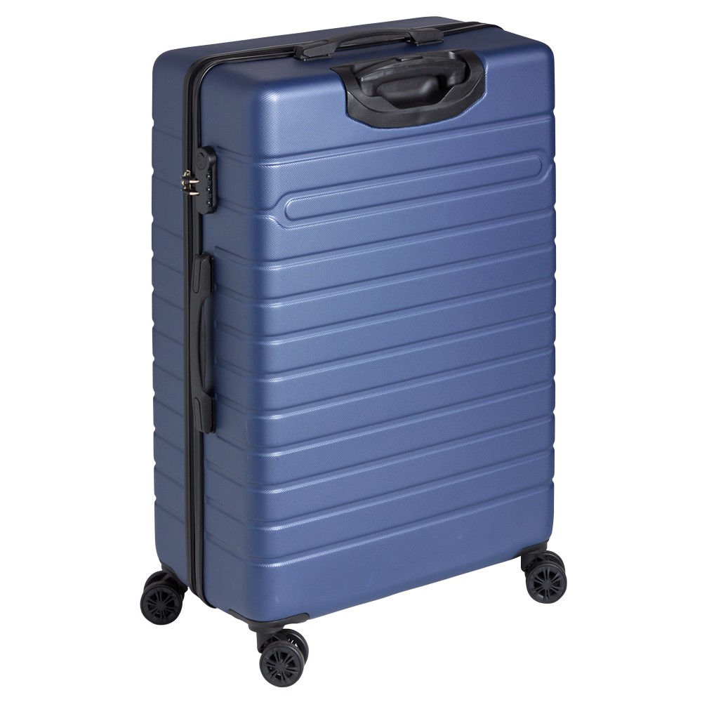 valise trolley rigide 4 roues bleu marine l. 70 cm (GiFi-537519X)
