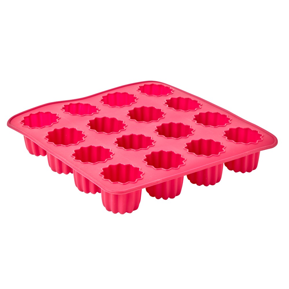 moule silicone rose 16 cannelés (GiFi-541738X)