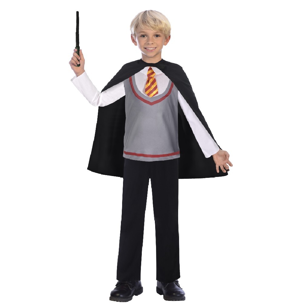 déguisement garçon sorcier magicien haut et cape 4/6 ans (GiFi-543294X)