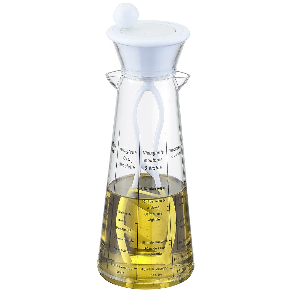 mélangeur à vinaigrette blanc transparent (GiFi-543662X)