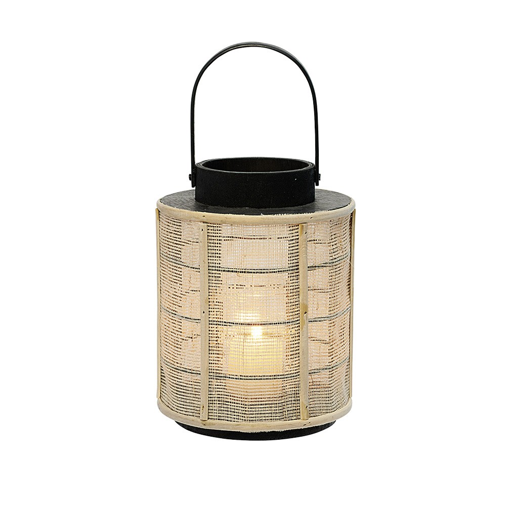 lanterne cylindrique en rotin (GiFi-544157X)