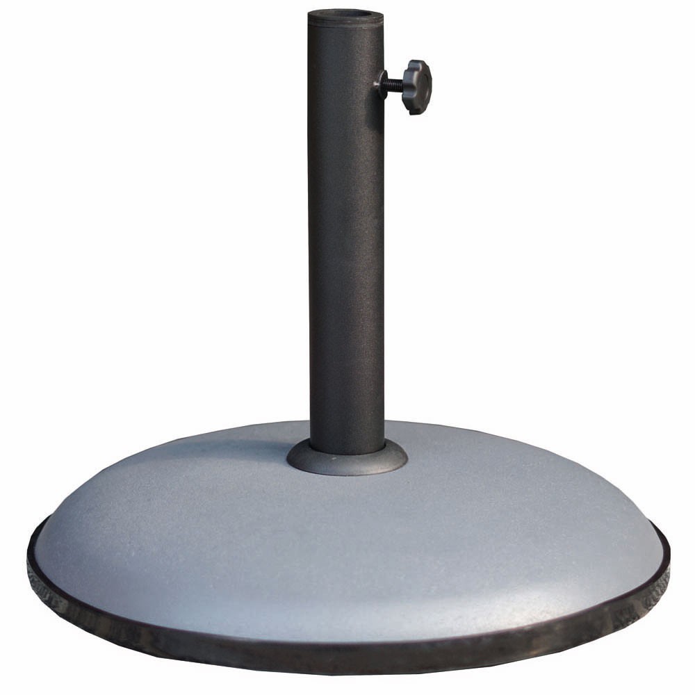 pied de parasol rond ciment et acier 15 kg (GiFi-545116X)